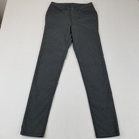 Lululemon Pants Mens 28 Gray Stretch Slim Tech Canvas Comfort M5983S - Picture 11 of 11